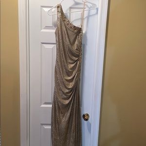 Brand new beautiful gold fitted dress